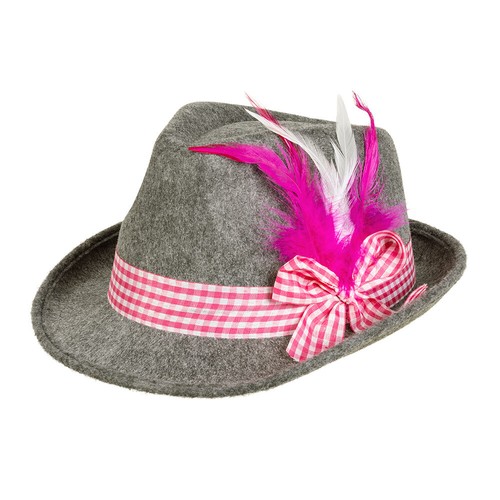 Trachtenhut rosa oktoberfest - rosa,