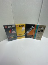 Lot 4 Blank VHS Video Tapes