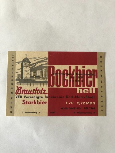 Bieretikett braustolz brauerei - bieretikett, braustolz-brauerei