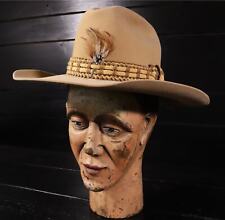 Vintage Resistol Tan Self Conforming Cowboy Hat Size 7 1/8 Stagecoach, Texas #R