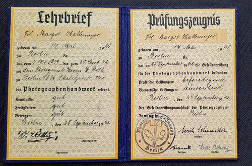 Lehrbrief 1942 dokument - lehrbrief,