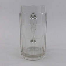 Alter Glas Bierkrug Brauereikrug Maßkrug 1 Liter Hackerbräu München SG Radeberg