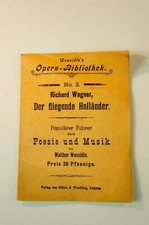 Wossidlo´s Opern-Bibliothek Nr. 2 Wagner der fliegende Holländer  K-1509