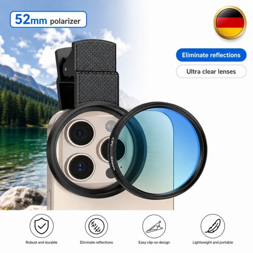 Handykamera 52mm polfilter cpl - polfilter,