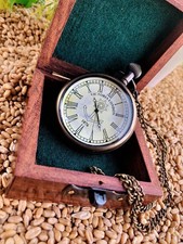 Vintage Messing Taschenuhr mit