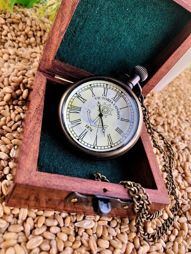 Vintage messing taschenuhr mit - messing,