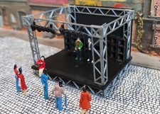 Open Air Bühne Rockkonzert Festival Stadtfest | Spur H0 | 1:87 Modell Bausatz
