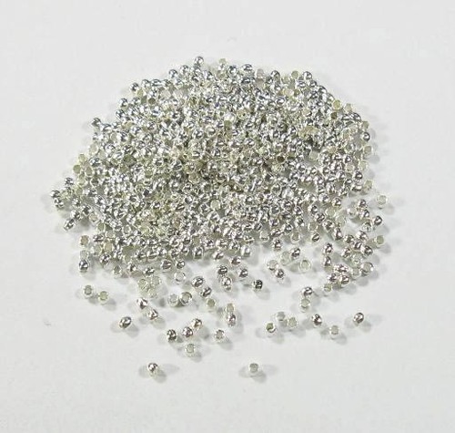 100 messing quetschperlen - messing,