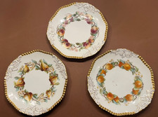 3 alte Porzellan Obst Teller