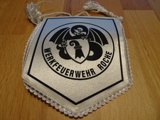 Kleiner Wimpel Werkfeuerwehr Roche, 9 x 10,5 cm