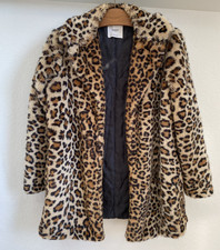 Plüsch Mango Leoparden Jacke
