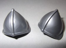 13051, 2x Helm, Bogenschütze, silber