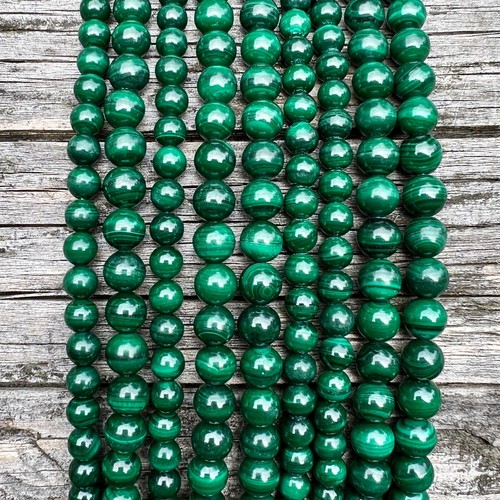 Malachit edelstein 6mm perlen - 6mm,
