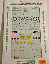 Xtradecal Decals 1/48 RAF Update 1990, Phantom Black Mike, Tornado Red Zebra