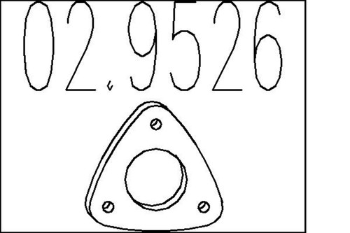 Mts dichtung abgasrohr - abgasrohr, 02.9526