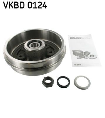 Skf bremstrommel vkbd 0124 - 2x,