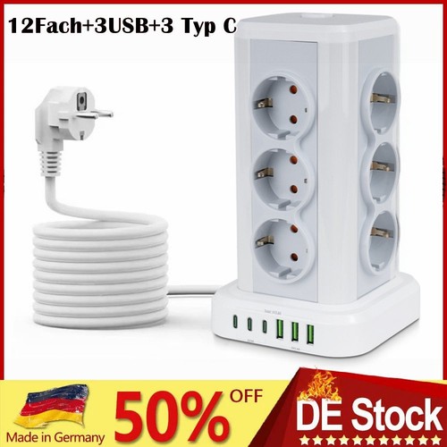 Fach steckdosenleiste tower - 12,
