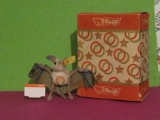 Steiff alt Sammlungsauflösung Fledermaus Eric mit original Karton 1960 ca.10cm