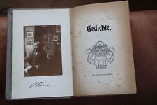 Otto Biedermann Gedichte 1912 Buchschmuck Heinrich VOGELER Worpswede EA+ Widmung