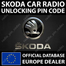 SKODA RADIO PIN CODE FOR CITIGO FABIA OCTAVIA RAPID ROOMSTER SUPERB YETI RNS RCD