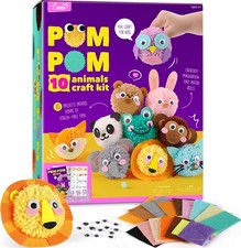 PomPons Tier Bastelset 3-7