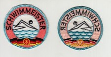 Abzeichen Aufnäher Wasserrettungsdienst DRK DDR Staatl. geprüfter Schwimmeister