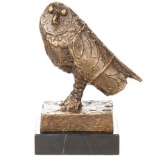 Bronze Skulptur Eule Symbol