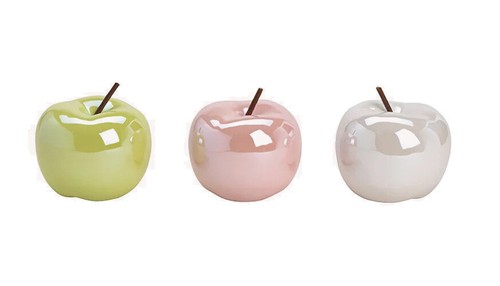 230043 deko apfel aus keramik - apfel,