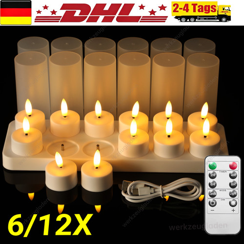 12x led kerzen lichter - led,