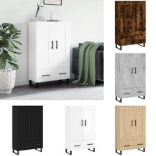 Hochschrank Mit Schublade 69,5x31x115 cm Holzwerkstoff Anrichte Beistellschrank