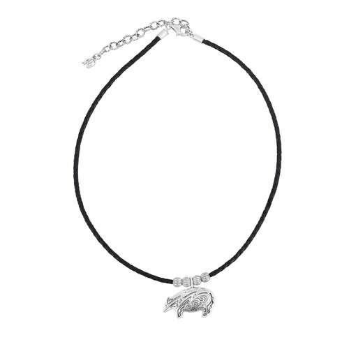 Cavill lederkette 925 silber - lederkette,
