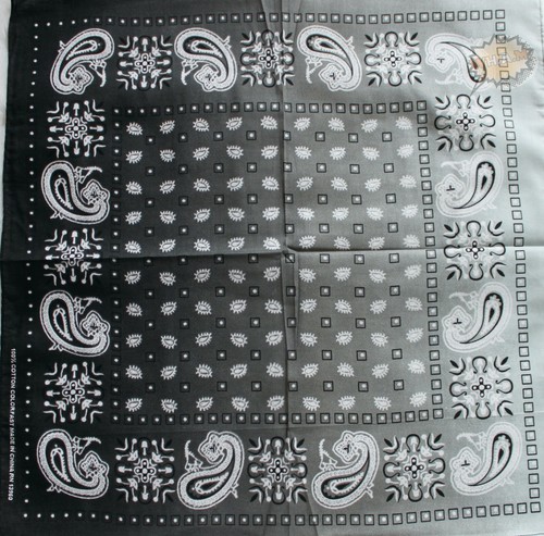 Bandana paisley schwarz 100 - paisley,