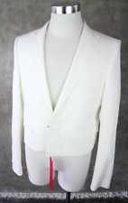 HUGO BOSS SAKKO ALEKONO FRACK 50 L  JACKET BLAZER 40R VESTON WEiß white tailcoat