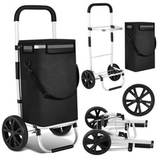 Einkaufstrolley klappbar Einkaufsroller Einkaufswagen + Tasche Kühlfach 40L