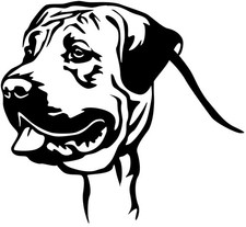Presa canario aufkleber - canario,