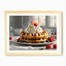 Belgische waffeln kunstdruck - belgische,