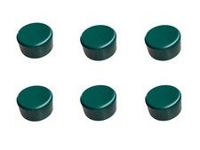 Pfostenkappen 60mm Grün Abdeckkappe Zaunkappe Rundstopfen Endkappe Säule 6 Stück