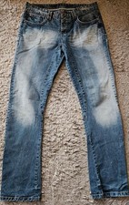 Timezone Herren Jeans Coast   blau wash used look Größe W33/L34