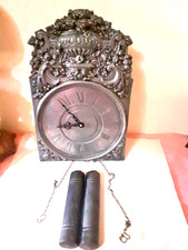 große Wanduhr Zinn Chr.Delens