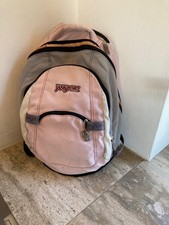 Jansport Rucksack Schulsack Schultasche in Rosa und Grau