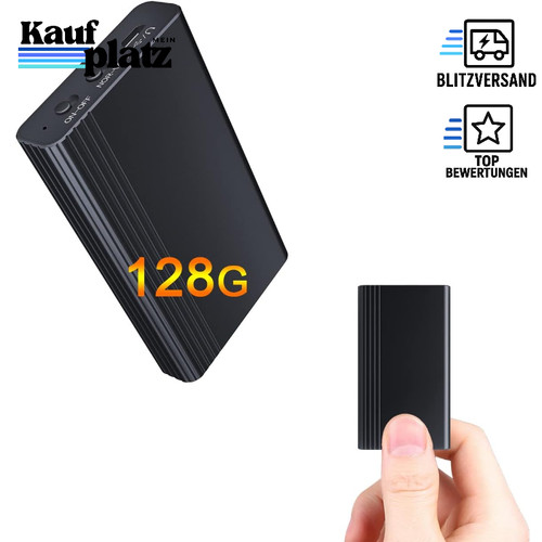 Diktiergerät mini 128gb 2000 - 128gb,
