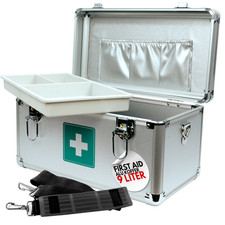 Medizinkoffer Erste Hilfe Koffer Notfallkoffer Aluminium Kasten Box Medizinbox 
