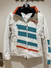 Lasse Kjus Skijacke Damen S Weiß-türkis-orange gebraucht