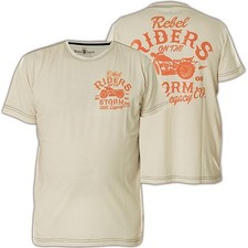 REBEL SPIRIT T-Shirt RSSK161821 White Creme T-Shirts