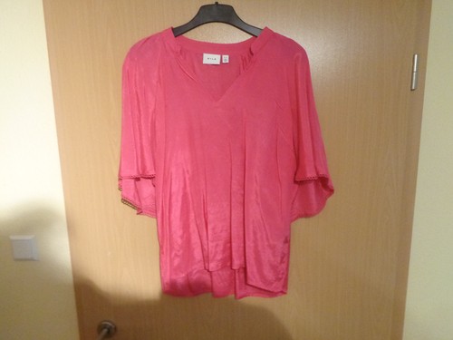 Vila damen bluse rot - -,