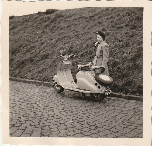 Vintage foto hübsche frau - vintage,