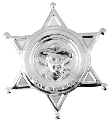 Sheriff stern aus metall - metall, –