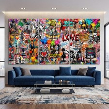 Banksy Graffiti Wandkunst