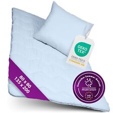 Premium 2-in-1 Seersucker Betten Set Decke 135x200 cm Kissen 80x80 cm kein Bezug