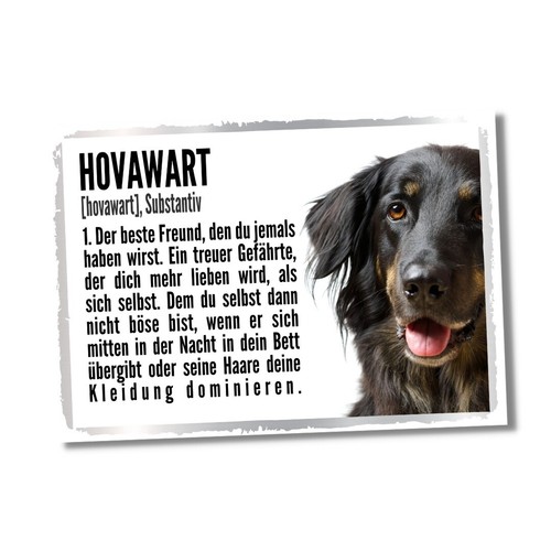 Hovawart duden hund dog schild - hovawart,